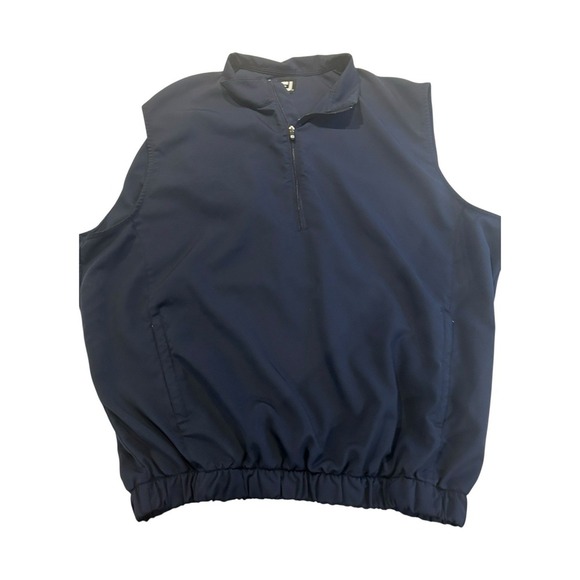 Foot Joy Vest Mens Large Golf Rain Windshirt Windbreaker Jacket 1/4 Zip - Picture 1 of 4